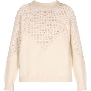 faina Trui  crème / zilver