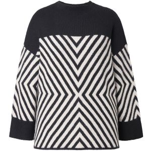 Ulla Popken Trui  zwart / wit