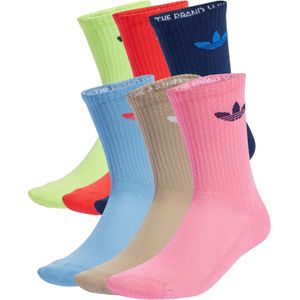adidas - Trefoil Cushion Crew - Sportsokken - Meerkleurig - 6-Pack