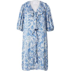 SISTERS POINT Jurk 'GOT-IT'  hemelsblauw / pastelblauw / wit