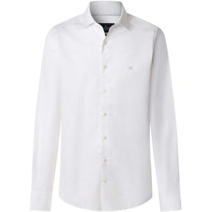 Hackett London - HM3010501 - Toverhemd - Wit - Lange Mouwen - Casual
