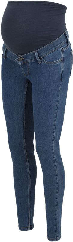 Jeans - Licht Verwassen Dark Denim Look - Slim Fit Zwangerschapsjeans - Regular Fit