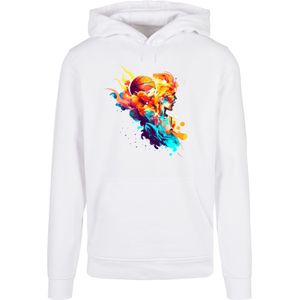 F4NT4STIC Sweatshirt ' Abstract player'  gemengde kleuren / wit