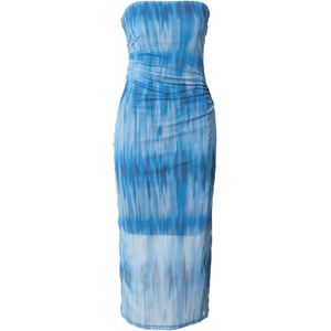 studioselect Jurk 'Marou'  nachtblauw / azuur / royal blue/koningsblauw / offwhite