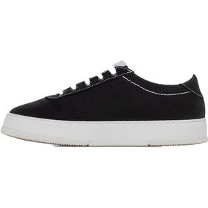 Algori San Pietro - Hoge Sneakers - Gestreept Linnen - Witte Rubberen Zool