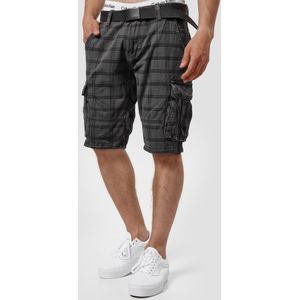 INDICODE JEANS Cargobroek 'Monroe Cargo ZA'  grijs