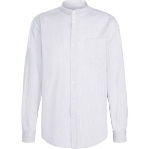 Overhemd - Wit - Katoen - Regular Fit met Borstzak