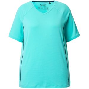 Ulla Popken Shirt  turquoise / aqua / zwart
