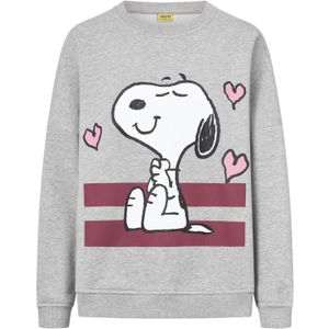 CODELLO Sweatshirt 'Peanuts'  grijs / lichtroze / wit