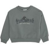 EN FANT - Sweatshirt - Smaragd - Donkergroen - Offwhite - Ronde Hals