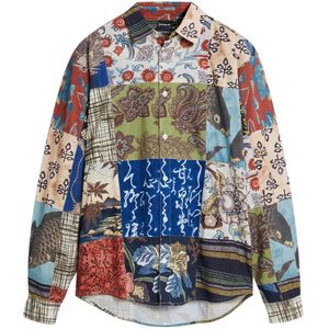 Desigual - Patch-effect - Overhemd - Multicolor - Regular Fit - Lange Mouwen