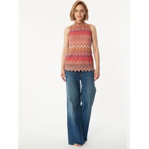 Ana Alcazar Top 'Zecara '  blauw / bruin / lila / oranje / rood