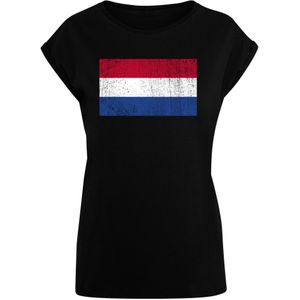F4NT4STIC Shirt 'Netherlands'  blauw / rood / zwart / wit