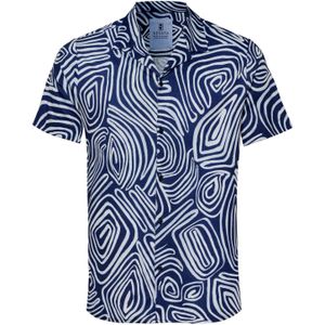 DESOTO Overhemd  blauw / lichtblauw