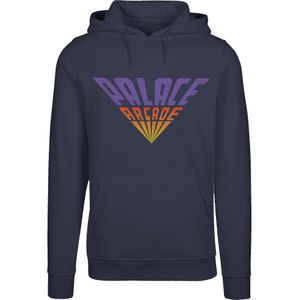F4NT4STIC Sweatshirt 'Stranger Things Palace Arcade Netflix TV Series'  marine / safraan / lila / vuurrood