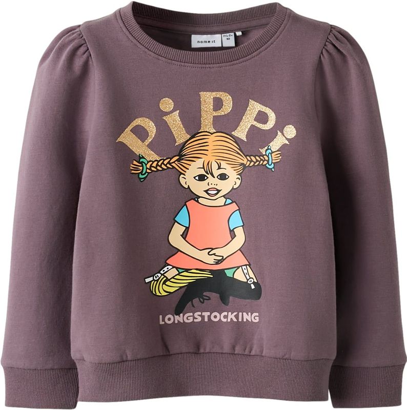 Pippi Langkous - Sweatshirt - Met Glitter Detail - Regular Fit