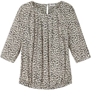 SHEEGO Blouse  ecru / zwart