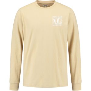 Shiwi Shirt 'Noah'  lichtbeige / wit