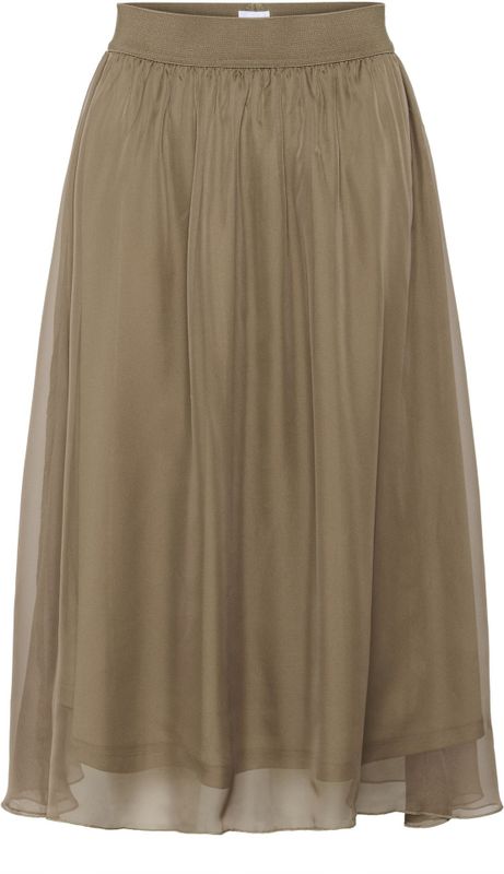 SAINT TROPEZ - SZCoral - A-lijnrok - Beige - 3/4 Lengte