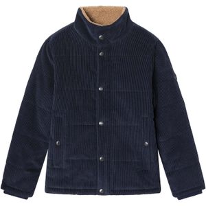 Hackett London Winterjas 'CORDUROY PUFFA'  nachtblauw