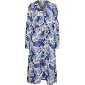 Fransa Blousejurk 'Dana'  blauw / turquoise / wit