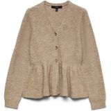 Vmeika - Gebreid Vest - V-Hals - Lange Mouwen - Regular Fit