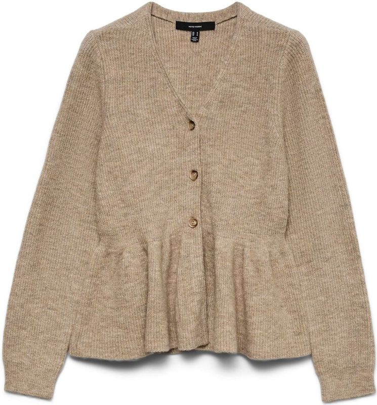 Vmeika - Gebreid Vest - V-Hals - Lange Mouwen - Regular Fit