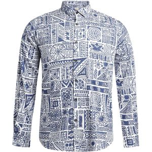 Campus Sutra Overhemd 'Travis'  navy / wit