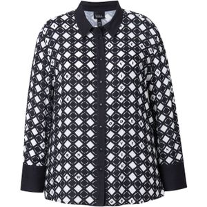 Ulla Popken Blouse  zwart / wit