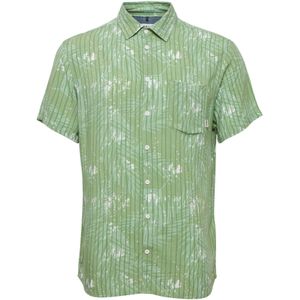 11 Project Overhemd 'Barba'  groen / wit