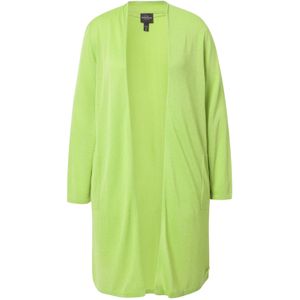 Ulla Popken Gebreid vest  lichtgroen