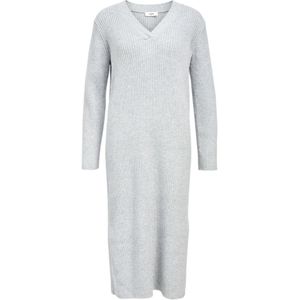OBJECT Gebreide jurk 'OBJElva'  lichtgrijs