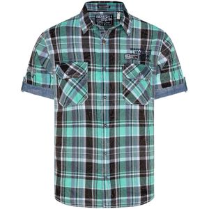 CAMP DAVID Overhemd  mintgroen / jade groen / zwart