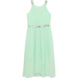 s.Oliver - Jurk - Lichtgroen - Chiffon - 3/4 Lengte