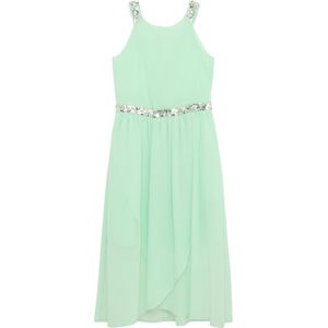 s.Oliver - Jurk - Lichtgroen - Chiffon - 3/4 Lengte