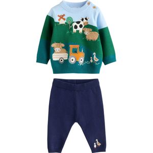 Next Set  navy / lichtblauw / groen / smaragd