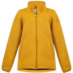 Schmuddelwedda Fleece jas  bruin / goudgeel / wit