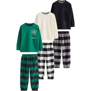 Next Nachtkledij  grijs / groen / zwart / wit