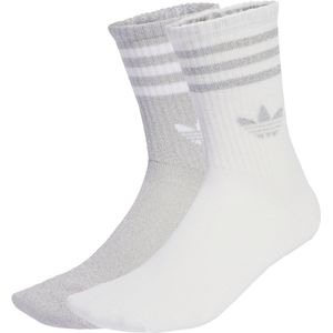 adidas - 3-Stripes Glitter Crew Socks - Zwart - 2 Paar