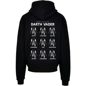 F4NT4STIC Sweatshirt 'Tar Wars The Many Faces Of Darth Vader'  zwart / wit