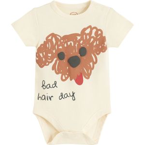 Cool Club Rompertje/body  ivoor / pueblo / zwart