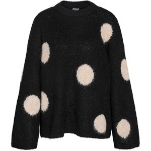 Noisy may Trui 'NMSUTTON'  ecru / zwart