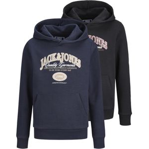 Jack & Jones Junior Sweatshirt 'JJARI'  navy / zwart / wit