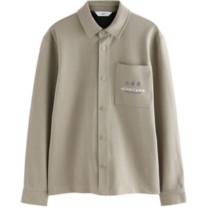 Next Overhemd  grijs / kaki / wit