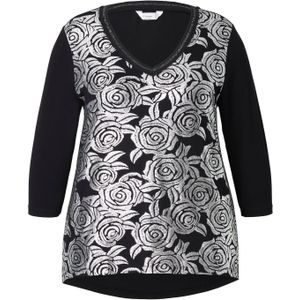 MIAMODA Shirt  zwart / zilver