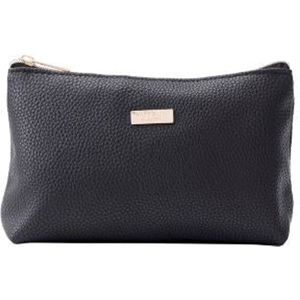 JJDK Voyage Siri Small Cosmetic Black Bag Faux Leather