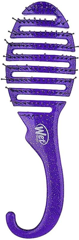 Wet Brush Shower Detangler Purple Glitter