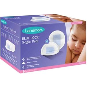 Lansinoh Blue Lock - 100 Disposable Breast Pads  100 stk.