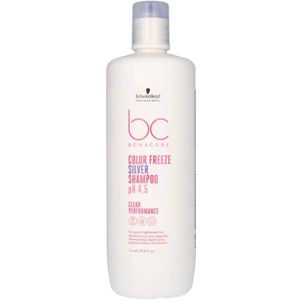Schwarzkopf Bonacure Color Freeze Silver Shampoo 1000ml - Zilvershampoo Vrouwen