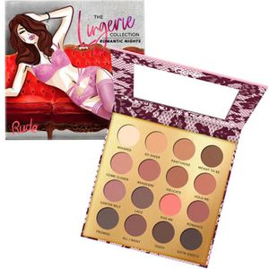 Rude Cosmetics Lingerie Collection 16 Matte Eyeshadow Palette Romantic Night 15 g